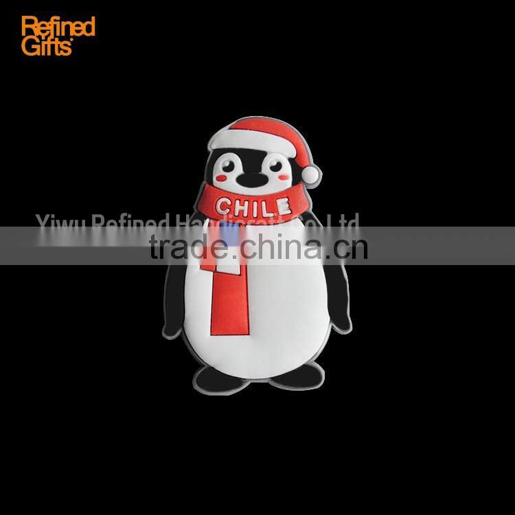 Animal Penguin PVC Rubber Soft 3D Fridge Magnets OEM Menufacture ECO-friendly