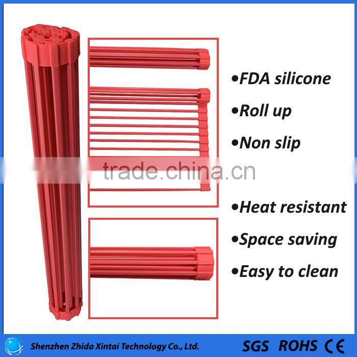 hot sell on Amazon silicone kitchen drain rack