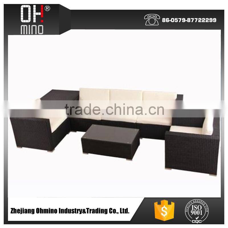 SF-0139 modern pe rattan garden furniture sofa set