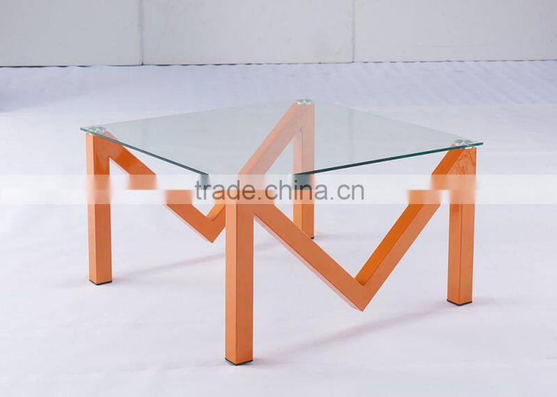 Modern high quality M-design Glass top coffee table cheap