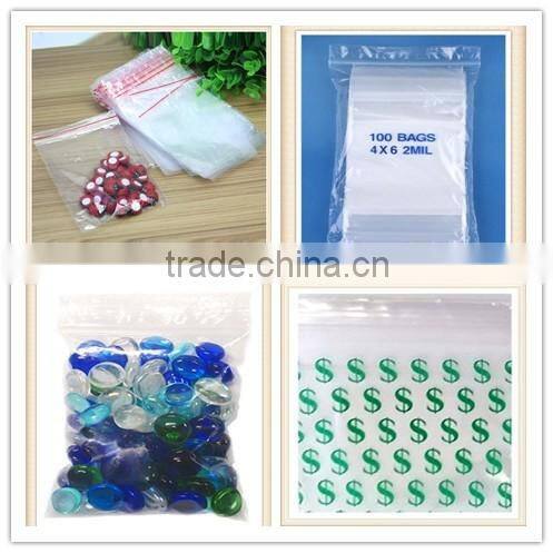 wholesale zlb-111 Plastic Clear Grip Seal Resealable Reusable Polyethylene Zip lock Bags