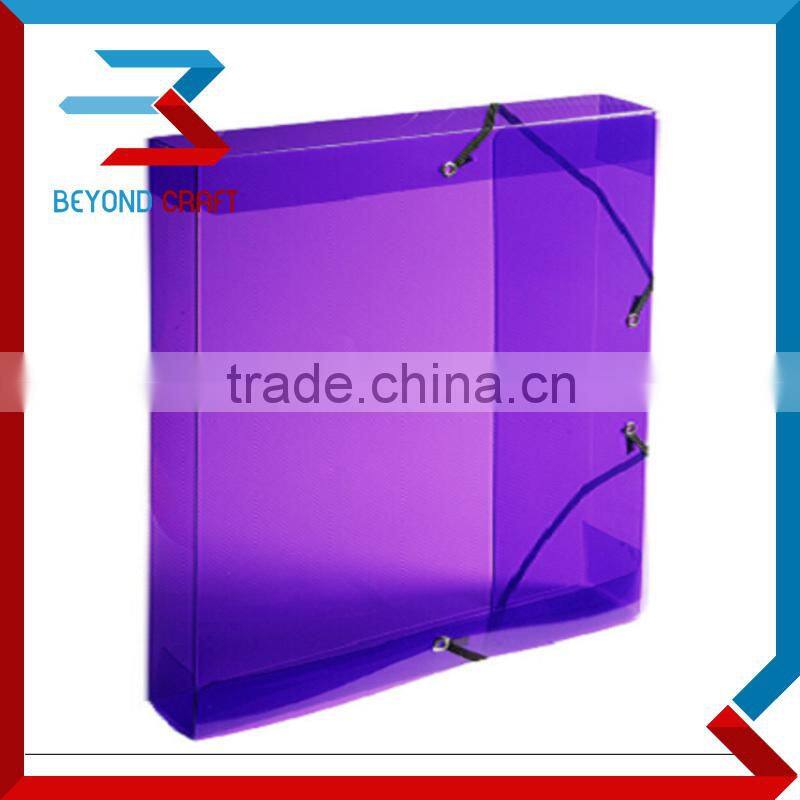 a4 size plastic elastic pp pocket folder box
