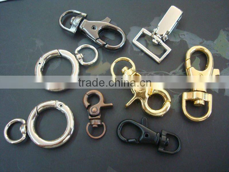 round shape zinc alloy snap hook for handbag
