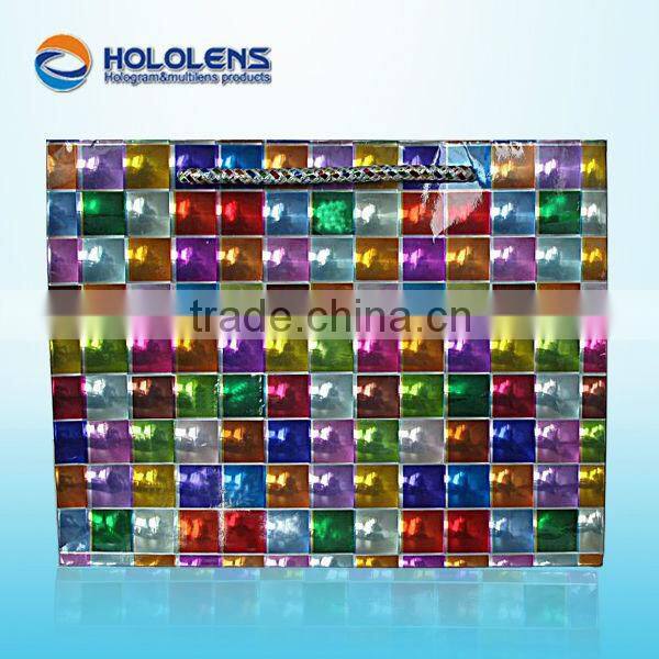 Multi lens paper gift bag