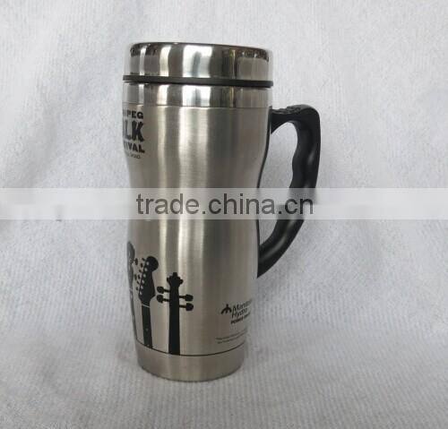 Double wall Stainless steel mug with handle