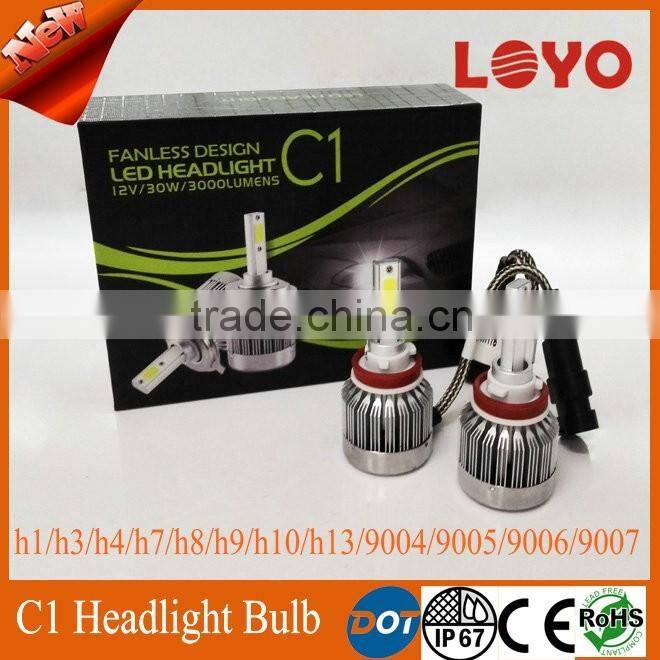 2016 new products H16 car led headlight/30w 3000LM H16 car head light/super bright 5202 auto led headlamp