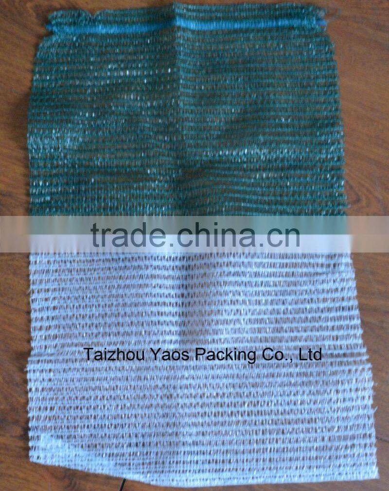 dark green PE raschel knitted plastic raschel mesh bag