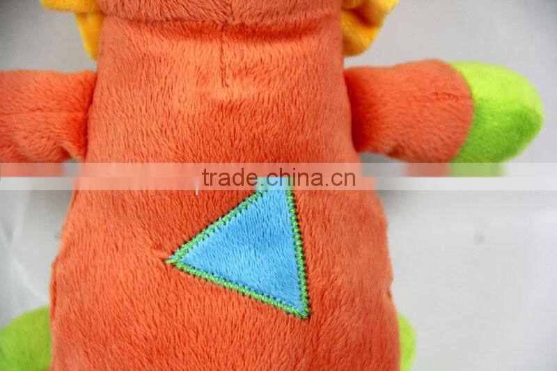 Luckiplus Hot Sale First Class Orange and Green Lion Wonderful Color Macthing Safe Technology Toy For Kids