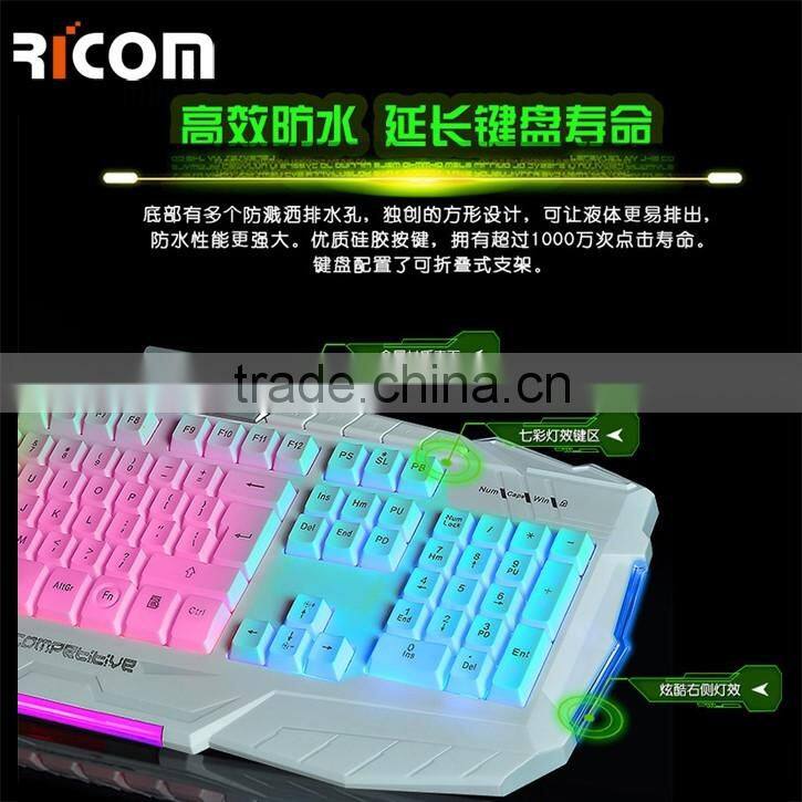 Hot sale Backlit Mechanical Gaming Keyboard Wired Keyboard With Usb Interface--LK612--Shenzhen Ricom