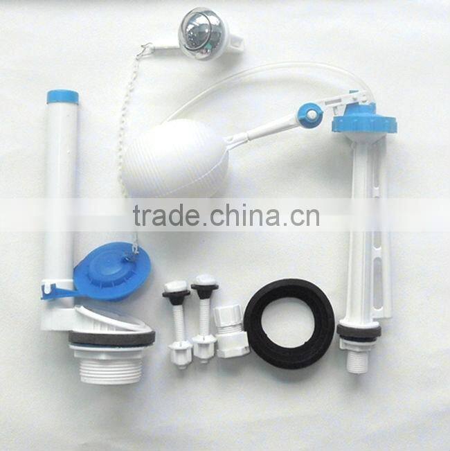 Water saving two piece toilet made in China flush valve water tank fitting