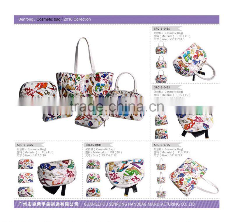 folding cosmetic bag cotton cosmetic bag