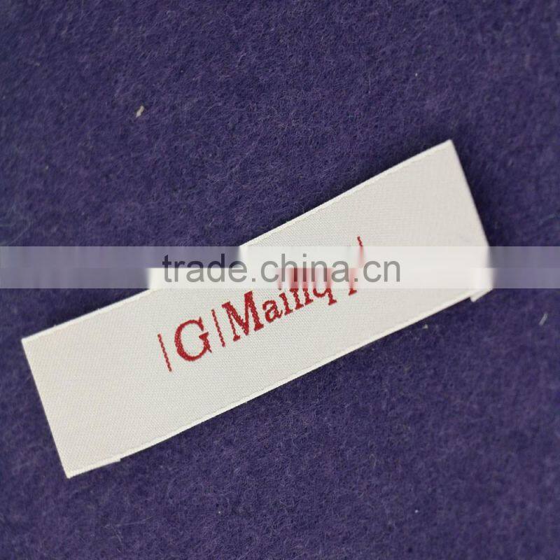 Customized Garment Satin Woven labels size labels Brand Labels For Clothing
