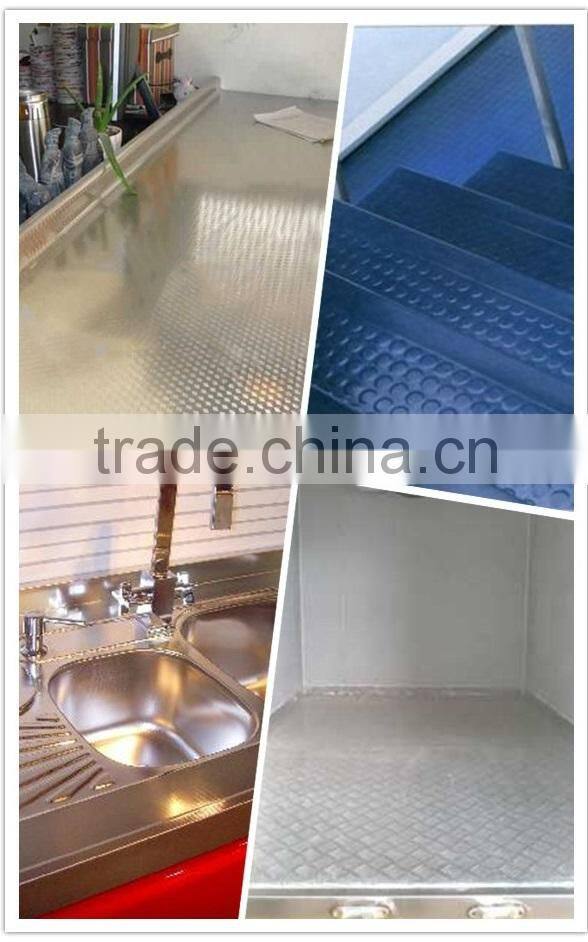 Hot selling 201 304 and 316 embossed stainless steel sheet
