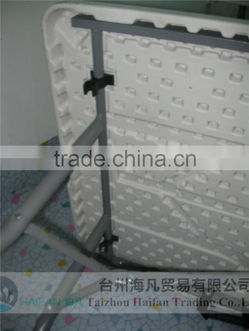 high durable183cm thicken panel adjustable plastic office table for meeting/hot sell office plastic folding meeting study table