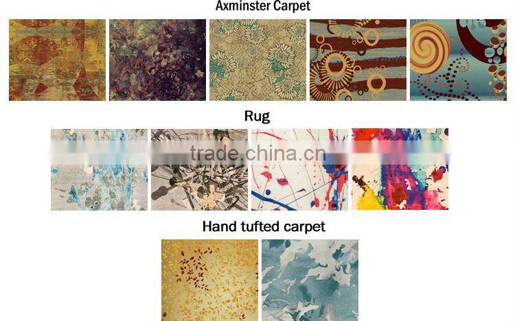 Modern round cotton rug for dinning room