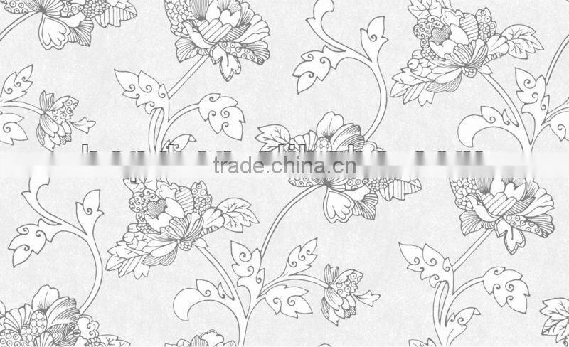 Classic big flower wall covering with high quality