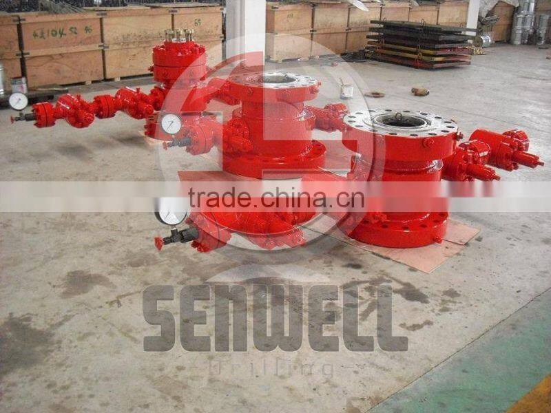 API oilfield metal seals tubing head with flange