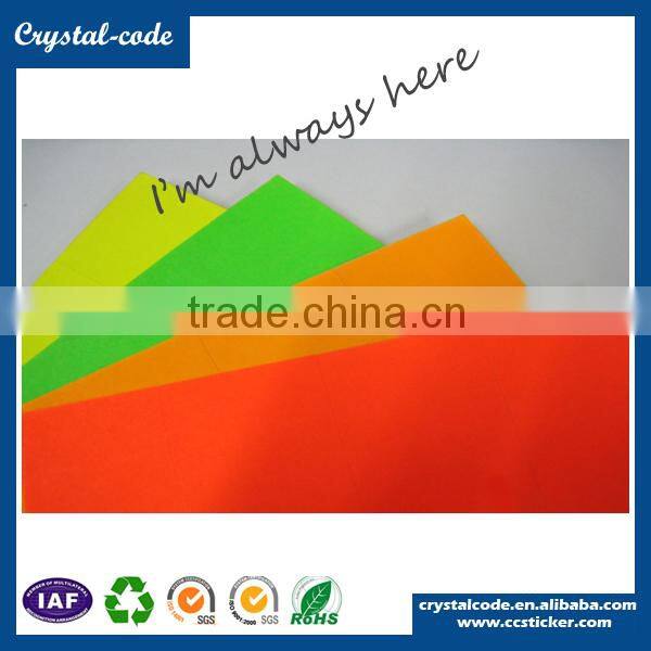 Printing customized normal fluorescent sticker