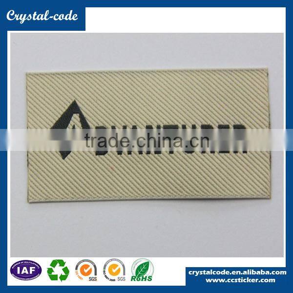 Printing Brand Name fabric garment decoration washable woven label