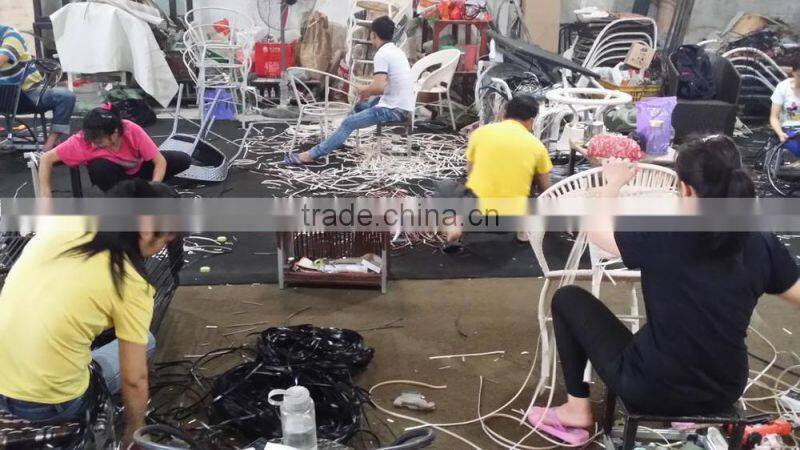 plastic rattan poly rattan wicker garden furniture outdoor rattan furniture