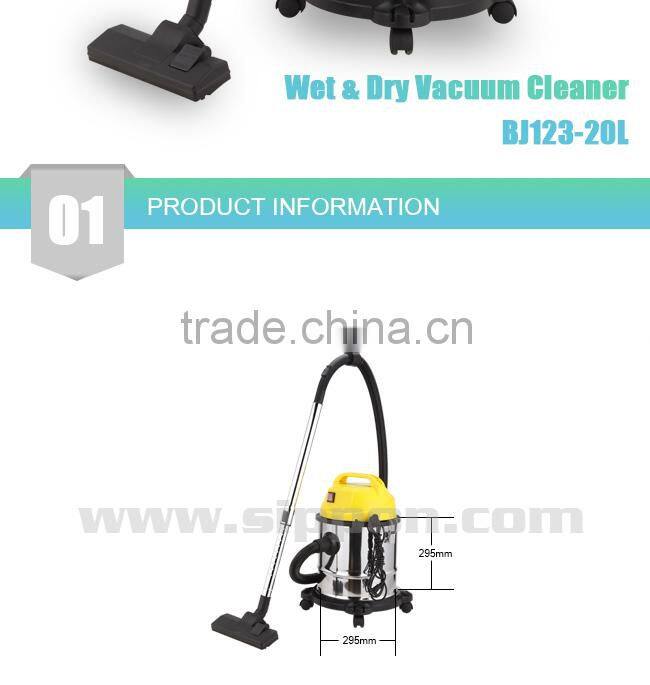 Fashionable design wet and dry Vacuum Cleaner with external socket BJ122-50L