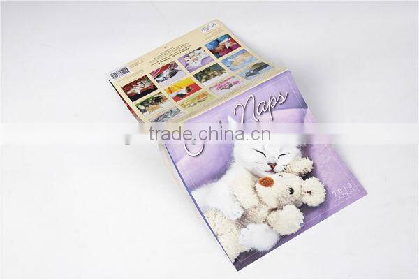 best price 2014 full color promotional wall paper print calendar