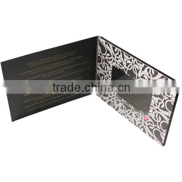Ads display 5 inch video greeting card for gift usage