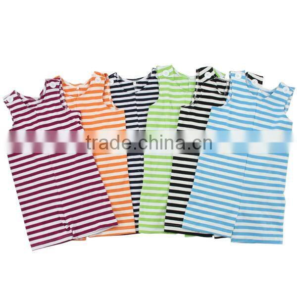 Wholesale lime green striped cotton knit baby clothes set onesie baby carters bodysuit baby boy clothes baby girl rompers