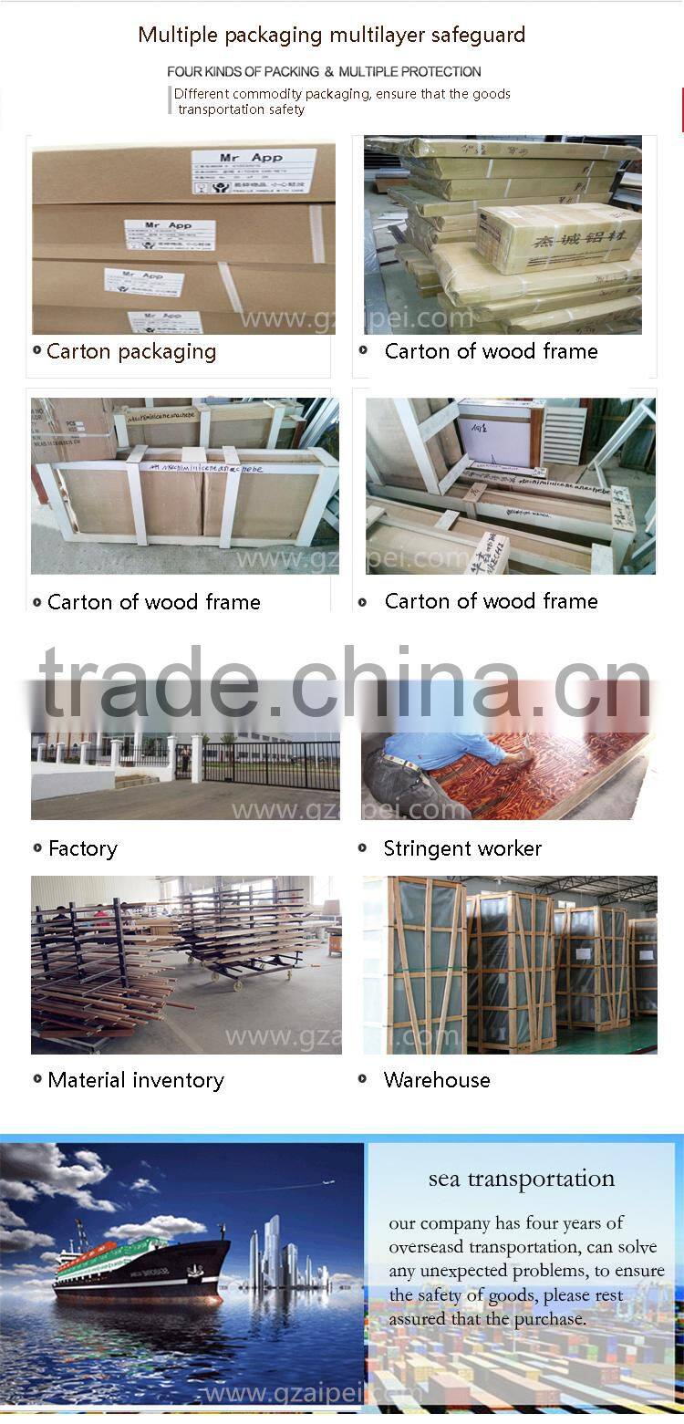 decorative aluminum screen fixed glass window curtain wall