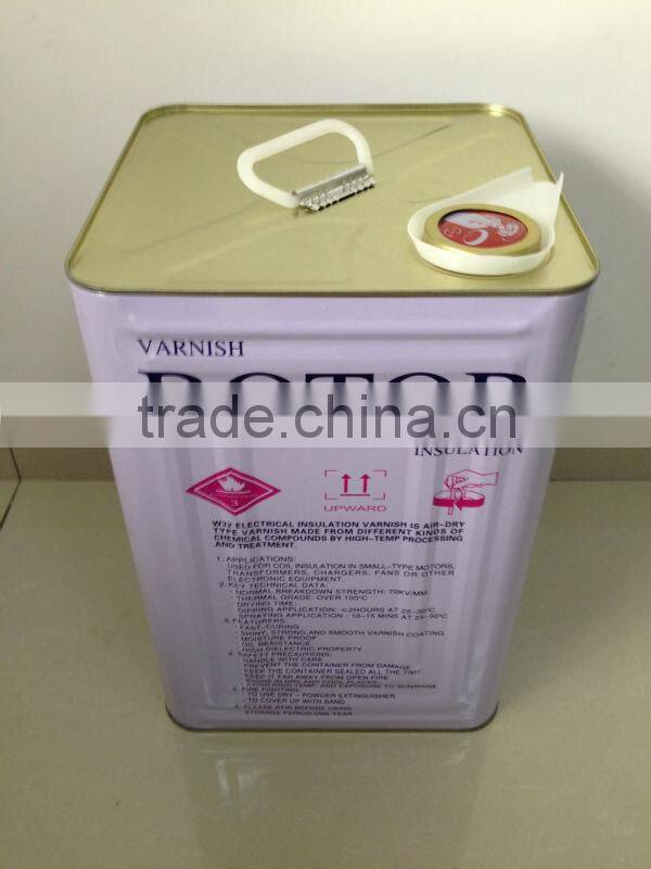 Reddish insulating electric varnish