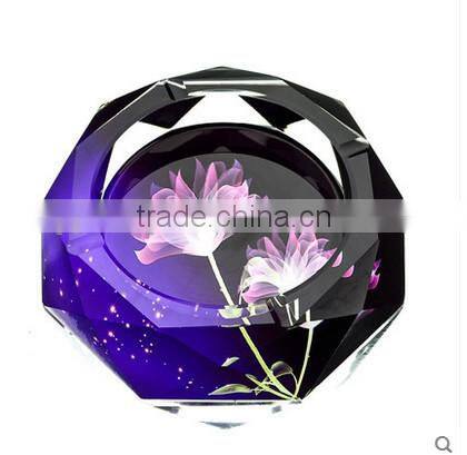 Fahion Hotel Decoration Cigar Crystal Ashtray In Ashtrays
