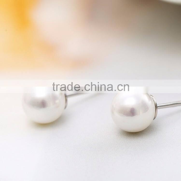 925 Sterling Silver Freshwater Cultured Button Pearl Stud Earring All Sizes