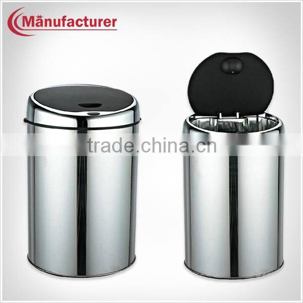 5L Hotel Superior Room Stainless Steel Sanitary Ware Food Step Rubbin Bin,Pop Up Trash Can