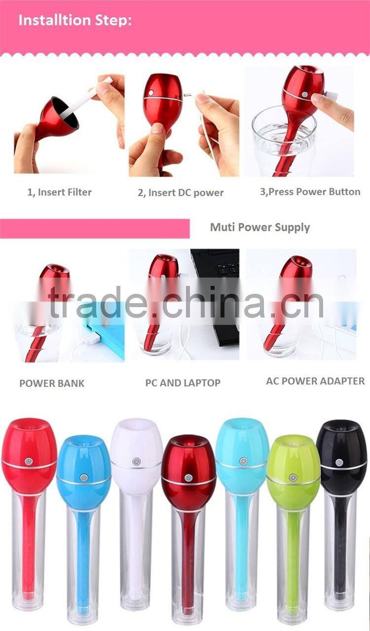 Portable USB mini magic wand stick ultrasonic aromatherapy humidifier