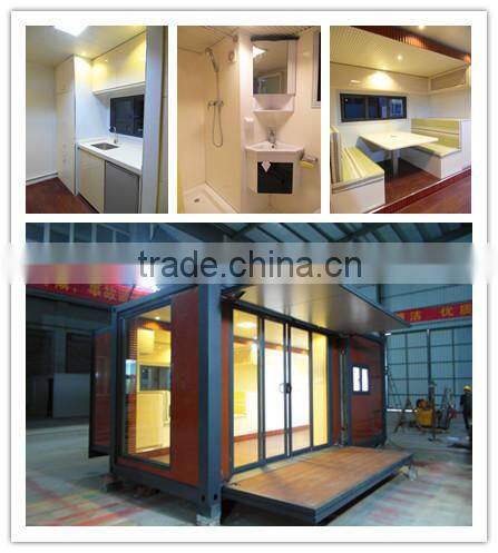 Modern container house with luxury living room