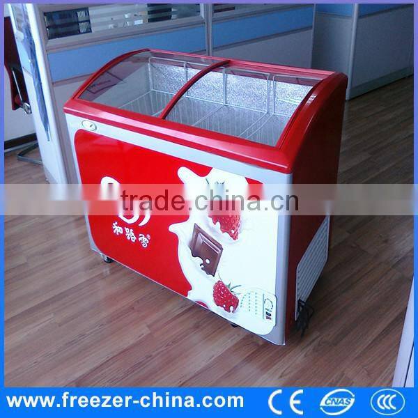 Single-temperature high capacity commercial popsicles dispaly freezer chest freezer