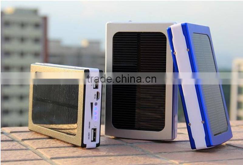 Fast charging mobile solar charger 10000mah portable power bank