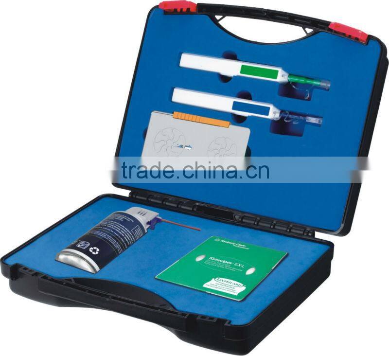fiber optic cleaning tool kit include fiber clean pen fiber clean cassette