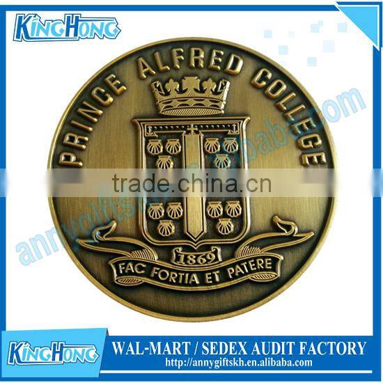 Uniform shape brass metal hard enamel sport badge