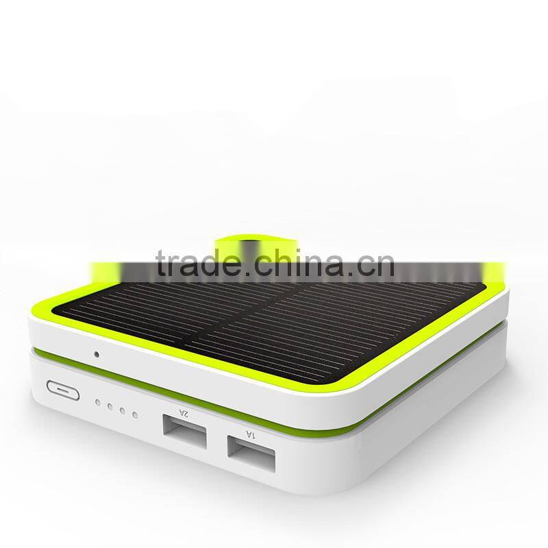 High Quality Universal Solar Power Bank 10000mah for Smartphone