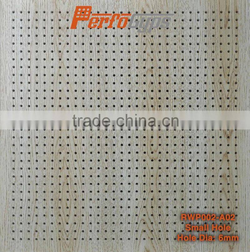 Wooden Acoustic Perforated Gypsum Ceiling Tile Made in China Good Quality Soundproof