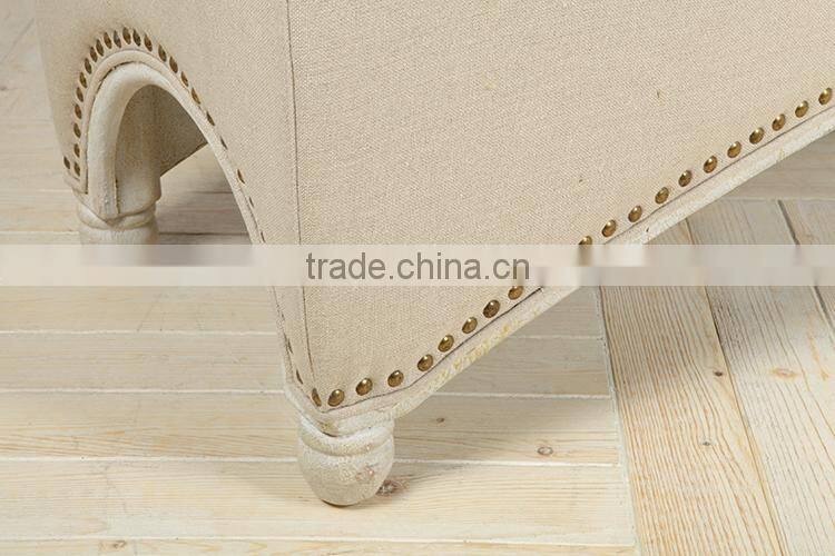 Antique home use button ottoman