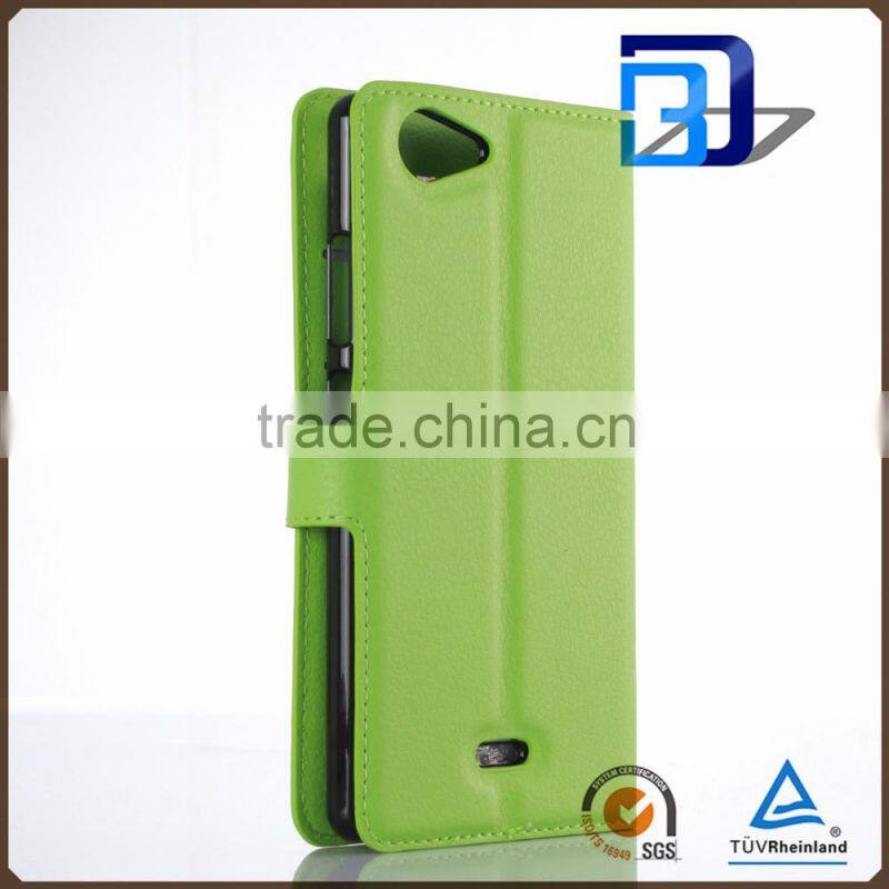 bulk buy from china product Stand Wallet Lychee Leather cover for Wiko Pulp 4G case alibaba express