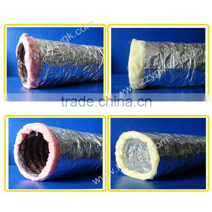 4/5/6/8/10/12 inch Insulated Aluminum Foil Flexible Air Ducting / Air Conditioner Duct Tube