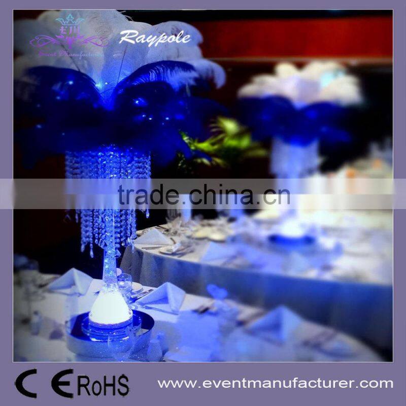 Wedding supplies wine bottle under vase LED centerpiece base 4" glass vase