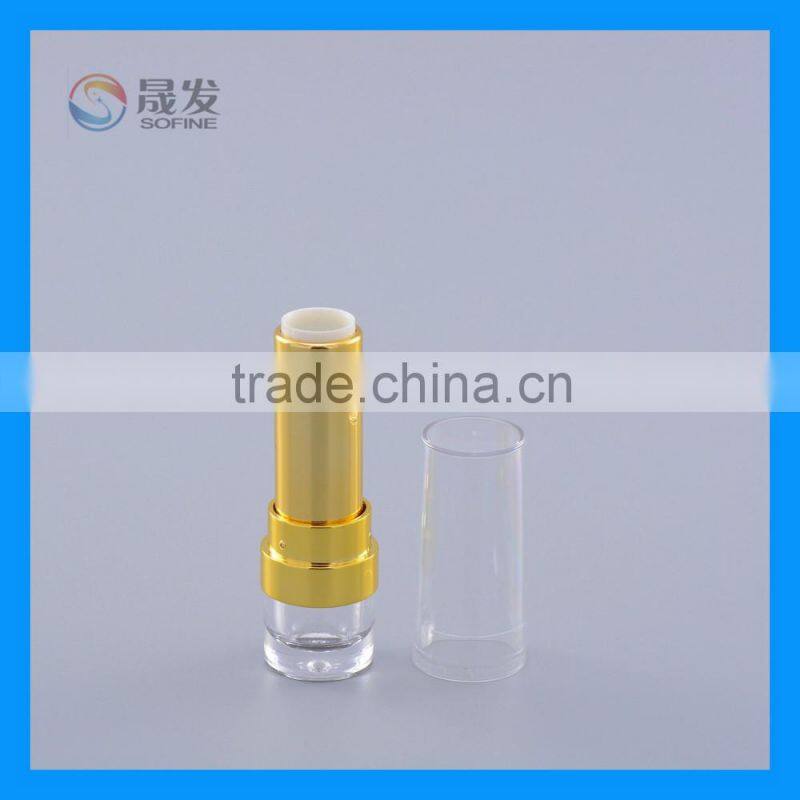 Cosmetic Pure Square Lipstick packaging with transparent cap