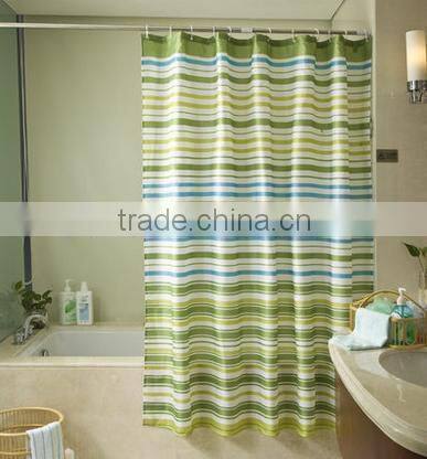 Water Resistant Polyester Print Shower Curtains
