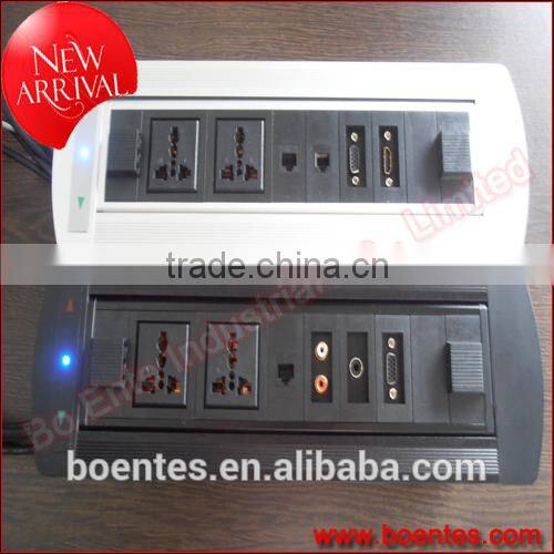 Conference Table Motorized Desktop Socket with AV Interface/Anchor Pop Up Box