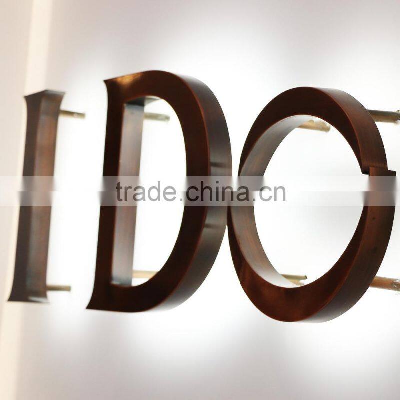 Advertising Backlit Vintage Metal Letters