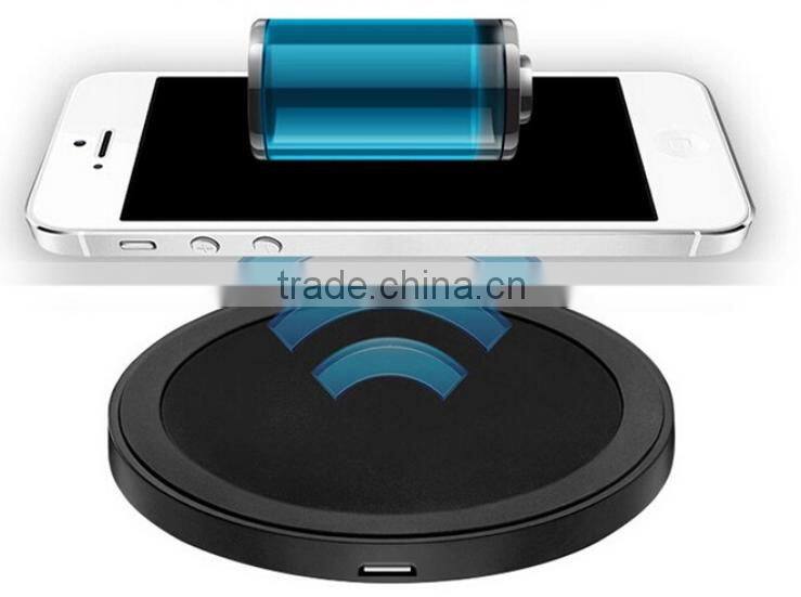 Premium wireless phone charger ! Mobile Phone qi wireless charger receiver with 60" Micro USB charging cable